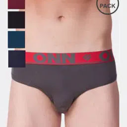 Pack of 5 Briefs with Elasticated Waist-image-40