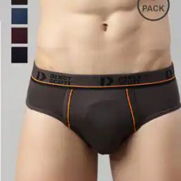 Pack of 5 Briefs with Logo Waistband-image-41