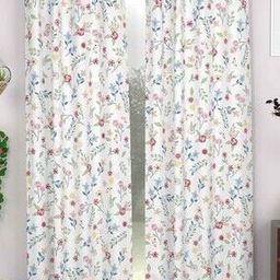 chhavi india Set of 2 210 TC Floral Print Door Curtains-picture-22