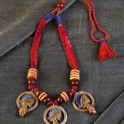 Handcrafted Tribal Beaded Long Necklace-20