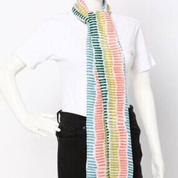 Geometric Print Scarf with Tassels-image-47