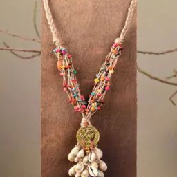 Handcrafted Tribal Beaded Long Necklace-image-26
