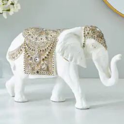 Polyresin Walking Elephant Figurine-16