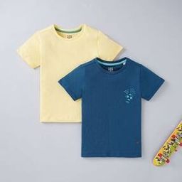 Pack of 2 Printed Sustainable Round-Neck T-Shirts-image-15