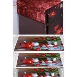 Printed Fridge Cover & Fridge Mat Set-image-9