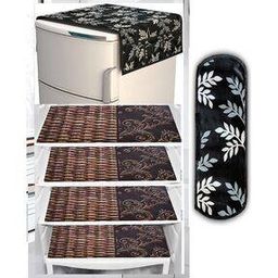 Printed Fridge Cover & Fridge Mat Set-image-84