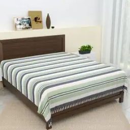 Striped Cotton Double Bedcover-image-17