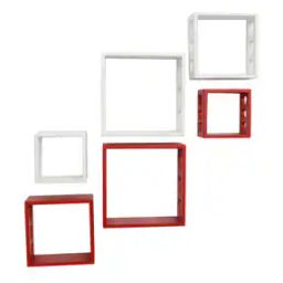 Set of 6 Cube Shelves-25