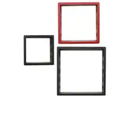 Set of 3 Cube Wall Shelves-35