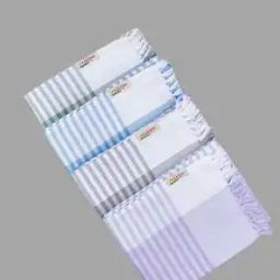 Pack of 4 Striped Bath Towel-34