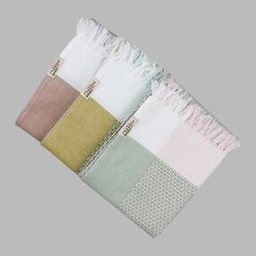 Pack of 3 Geometric Print Bath Towel-image-0