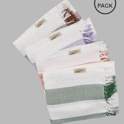 Pack of 4 Geometric Print Bath Towel-image-37