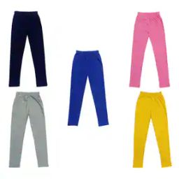 Pack of 5 Leggings with Elasticated Waistband-image-65