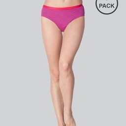 Pack of 3 Printed Hipsters with Elasticated Waistband - Assorted-image-9