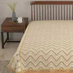 120 TC Chevron Print Double Bed Cover-image-2
