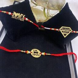 Combo of 3 Wooden Rakhis-image-60