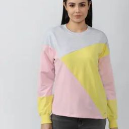 Colourblock Round-Neck Sweatshirt-image-46