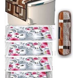 the lions share Set of 4 Printed Fridge Mats with Top & Handle Cover image 1