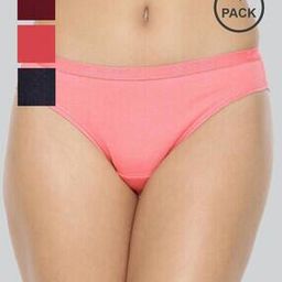 Pack of 4 Bikinis with Elasticated Waist - Assorted-picture-31