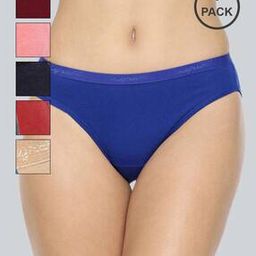 Pack of 6  Bikinis with Elasticated Waist - Assorted-image-2