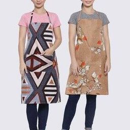 Geometric Printed Full Size  Apron-35