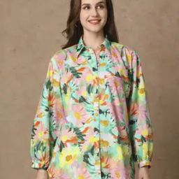 Floral Printed Relaxed Fit Shirt-36