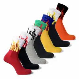 Men Mid Calf Length Socks-23