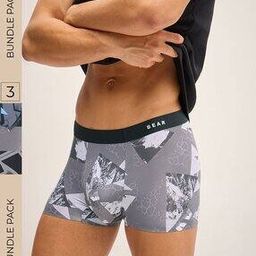 Men Pack of 3 Trunks with Elasticated Waistband-image-48