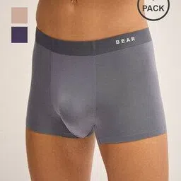 Men Pack of 3 Trunks with Elasticated Waistband-image-54