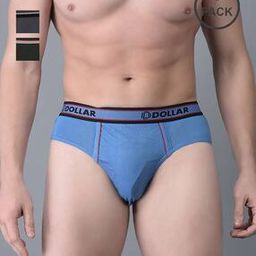 Pack of 3 Men Logo Print Briefs with Elasticated Waist-picture-27