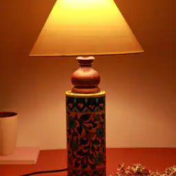 Cylindrical Ribbed Table Lamp-image-58