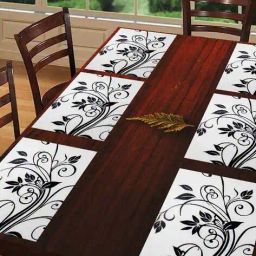 revexo Set of 6 Printed Rectangle Placemats image 1
