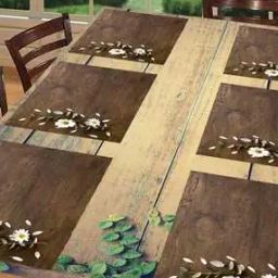 Set of 6 Floral Print Rectangle Placemats-image-2