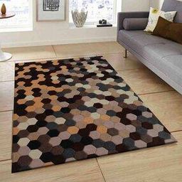 Geometric Pattern Hand Tufted Wool Carpet-image-49