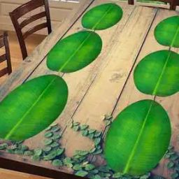 Set of 6 Leaf Print Placemats-32