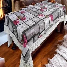 Floral Print 4-Seater Anti Slip Rectangular Table Cover-image-57