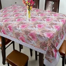 Floral Print 4-Seater Anti Slip Rectangular Table Cover-image-38