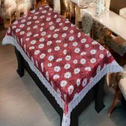 4-Seater Floral Print Table Cover-33