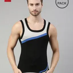 Pack of 2 Colour-Block Sleeveless Vests-image-33