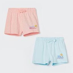 Pack of 2 Girls Printed Regular Fit Shorts-picture-49
