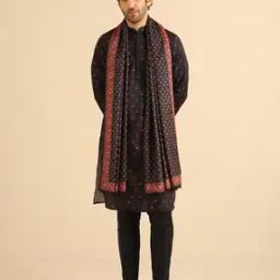 kisah Men Floral Woven Pashmina Stole-picture-2