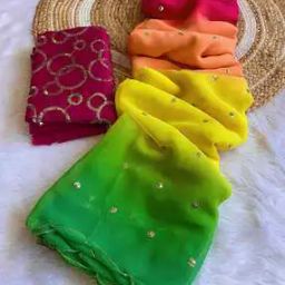 Women Embellished Saree with Contrast Border-image-22