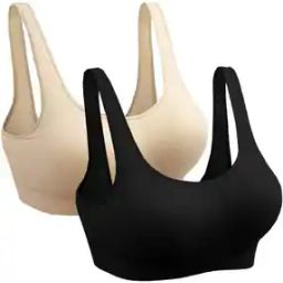 Pack of 2 Non-Wired Slip-On Bra-image-71