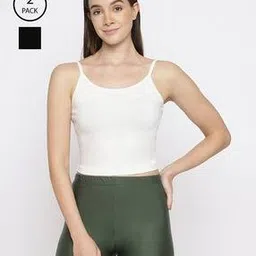 la intimo Women Cotton Camisole Pack of 2-picture-3