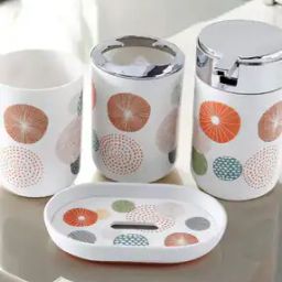 Set of 4 Printed Bathroom Accessories-7