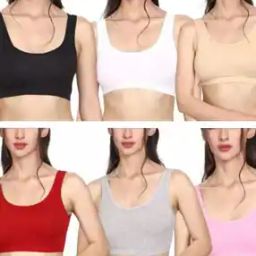 Pack of 5 Slip-On Sports Bra-picture-50