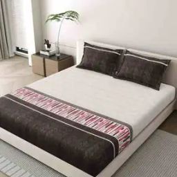 King Size Bedsheet With 2 Pillow Covers-image-9