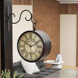Tic-Toc Movement Double Sided Hanging Wall Clock-39