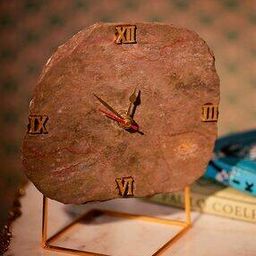 Peacock Slate Desktop Clock-image-3