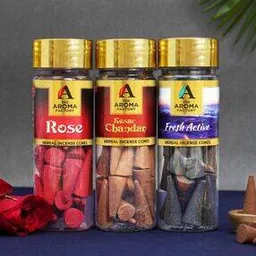 Combo Natural Incense Dhoop Cone Pack of 3-image-71